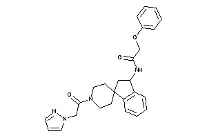 2-phenoxy-N-[1'-(2-pyrazol-1-ylacetyl)spiro[indane-3,4'-piperidine]-1-yl]acetamide