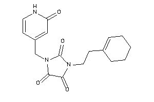 1-(2-cyclohexen-1-ylethyl)-3-[(2-keto-1H-pyridin-4-yl)methyl]imidazolidine-2,4,5-trione