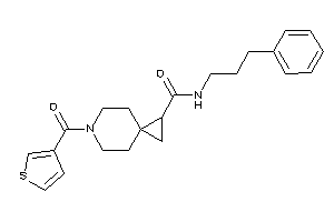 N-(3-phenylpropyl)-6-(3-thenoyl)-6-azaspiro[2.5]octane-2-carboxamide