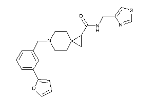 6-[3-(2-furyl)benzyl]-N-(thiazol-4-ylmethyl)-6-azaspiro[2.5]octane-2-carboxamide