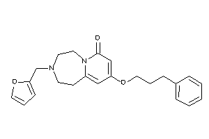 3-(2-furfuryl)-9-(3-phenylpropoxy)-1,2,4,5-tetrahydropyrido[2,1-g][1,4]diazepin-7-one