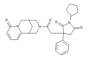 1-cyclopentyl-3-[2-keto-2-(ketoBLAHyl)ethyl]-3-phenyl-pyrrolidine-2,5-quinone
