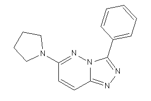 3-phenyl-6-pyrrolidino-[1,2,4]triazolo[3,4-f]pyridazine