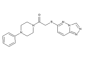 1-(4-phenylpiperazino)-2-([1,2,4]triazolo[3,4-f]pyridazin-6-ylthio)ethanone