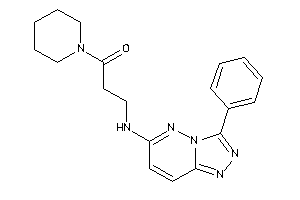 3-[(3-phenyl-[1,2,4]triazolo[3,4-f]pyridazin-6-yl)amino]-1-piperidino-propan-1-one