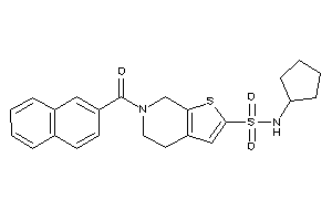 N-cyclopentyl-6-(2-naphthoyl)-5,7-dihydro-4H-thieno[2,3-c]pyridine-2-sulfonamide