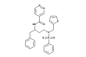 N-[1-benzyl-3-[besyl(2-thenyl)amino]propyl]pyridazine-4-carboxamide