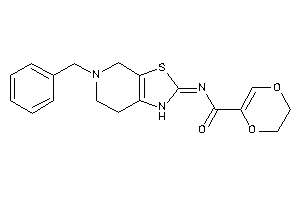 N-(5-benzyl-1,4,6,7-tetrahydrothiazolo[5,4-c]pyridin-2-ylidene)-2,3-dihydro-1,4-dioxine-5-carboxamide