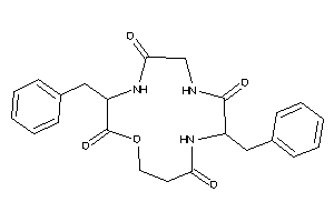 Image of 2,8-dibenzyl-13-oxa-3,6,9-triazacyclotridecane-1,4,7,10-diquinone