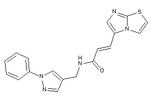 3-imidazo[2,1-b]thiazol-5-yl-N-[(1-phenylpyrazol-4-yl)methyl]acrylamide