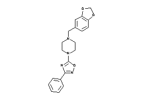 3-phenyl-5-(4-piperonylpiperazino)-1,2,4-oxadiazole