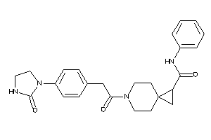 6-[2-[4-(2-ketoimidazolidin-1-yl)phenyl]acetyl]-N-phenyl-6-azaspiro[2.5]octane-1-carboxamide