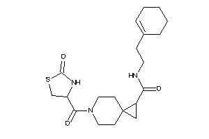 N-(2-cyclohexen-1-ylethyl)-6-(2-ketothiazolidine-4-carbonyl)-6-azaspiro[2.5]octane-1-carboxamide