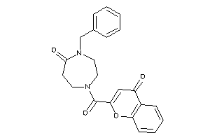 4-benzyl-1-(4-ketochromene-2-carbonyl)-1,4-diazepan-5-one