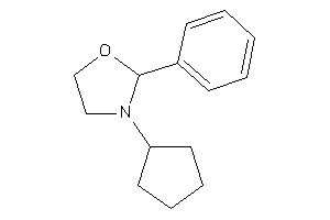 3-cyclopentyl-2-phenyl-oxazolidine