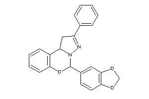 5-(1,3-benzodioxol-5-yl)-2-phenyl-5,10b-dihydro-1H-pyrazolo[1,5-c][1,3]benzoxazine