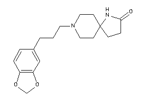 8-[3-(1,3-benzodioxol-5-yl)propyl]-4,8-diazaspiro[4.5]decan-3-one