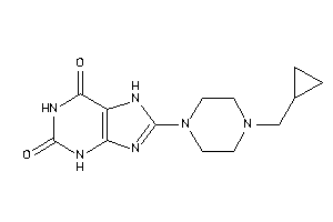 8-[4-(cyclopropylmethyl)piperazino]-7H-xanthine