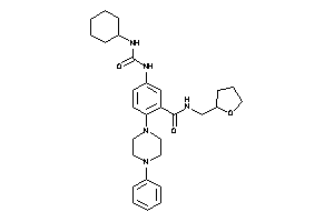 5-(cyclohexylcarbamoylamino)-2-(4-phenylpiperazino)-N-(tetrahydrofurfuryl)benzamide