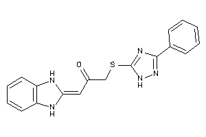 1-(1,3-dihydrobenzimidazol-2-ylidene)-3-[(3-phenyl-1H-1,2,4-triazol-5-yl)thio]acetone