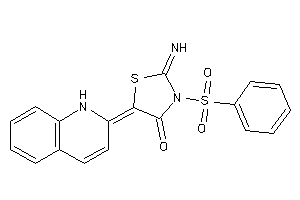 3-besyl-2-imino-5-(1H-quinolin-2-ylidene)thiazolidin-4-one
