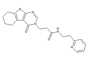 3-(4-keto-5,6,7,8-tetrahydrobenzothiopheno[2,3-d]pyrimidin-3-yl)-N-[2-(2-pyridyl)ethyl]propionamide