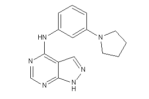 1H-pyrazolo[3,4-d]pyrimidin-4-yl-(3-pyrrolidinophenyl)amine