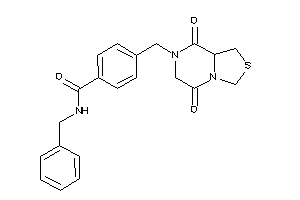 N-benzyl-4-[(5,8-diketo-1,3,6,8a-tetrahydrothiazolo[3,4-a]pyrazin-7-yl)methyl]benzamide