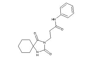 Image of 3-(2,4-diketo-1,3-diazaspiro[4.5]decan-3-yl)-N-phenyl-propionamide