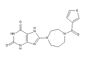 8-[4-(3-thenoyl)-1,4-diazepan-1-yl]-7H-xanthine