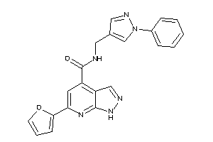 6-(2-furyl)-N-[(1-phenylpyrazol-4-yl)methyl]-1H-pyrazolo[3,4-b]pyridine-4-carboxamide