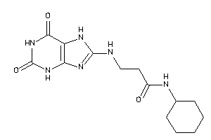 N-cyclohexyl-3-[(2,6-diketo-3,7-dihydropurin-8-yl)amino]propionamide