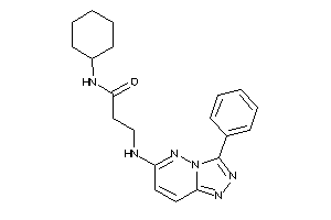 N-cyclohexyl-3-[(3-phenyl-[1,2,4]triazolo[3,4-f]pyridazin-6-yl)amino]propionamide