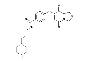 4-[(5,8-diketo-1,3,6,8a-tetrahydrothiazolo[3,4-a]pyrazin-7-yl)methyl]-N-(3-piperazinopropyl)benzamide