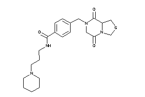 Image of 4-[(5,8-diketo-1,3,6,8a-tetrahydrothiazolo[3,4-a]pyrazin-7-yl)methyl]-N-(3-piperidinopropyl)benzamide