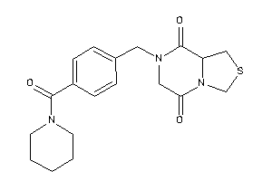 7-[4-(piperidine-1-carbonyl)benzyl]-1,3,6,8a-tetrahydrothiazolo[3,4-a]pyrazine-5,8-quinone