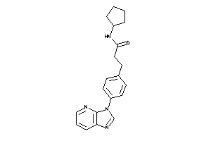 N-cyclopentyl-3-(4-imidazo[4,5-b]pyridin-3-ylphenyl)propionamide