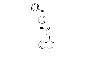 N-(4-anilinophenyl)-3-(4-ketocinnolin-1-yl)propionamide