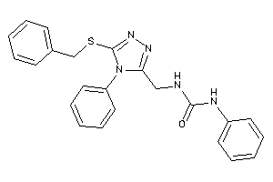 1-[[5-(benzylthio)-4-phenyl-1,2,4-triazol-3-yl]methyl]-3-phenyl-urea