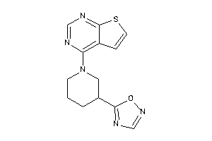 5-(1-thieno[2,3-d]pyrimidin-4-yl-3-piperidyl)-1,2,4-oxadiazole