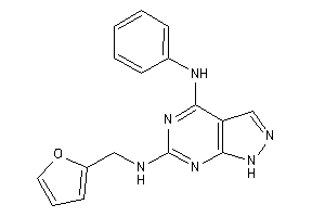 (4-anilino-1H-pyrazolo[3,4-d]pyrimidin-6-yl)-(2-furfuryl)amine