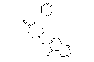 4-benzyl-1-[(4-ketochromen-3-yl)methyl]-1,4-diazepan-5-one