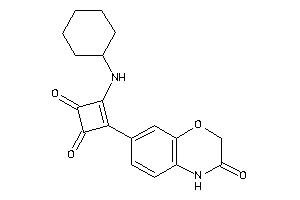 3-(cyclohexylamino)-4-(3-keto-4H-1,4-benzoxazin-7-yl)cyclobut-3-ene-1,2-quinone