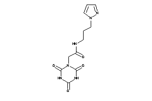 N-(3-pyrazol-1-ylpropyl)-2-(2,4,6-triketo-1,3,5-triazinan-1-yl)acetamide