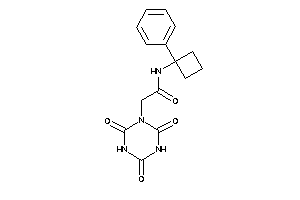 N-(1-phenylcyclobutyl)-2-(2,4,6-triketo-1,3,5-triazinan-1-yl)acetamide