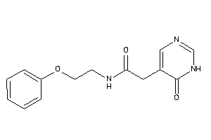 2-(6-keto-1H-pyrimidin-5-yl)-N-(2-phenoxyethyl)acetamide