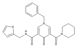 1-benzyl-N-(2-furfuryl)-4-keto-5-(piperidine-1-carbonyl)nicotinamide