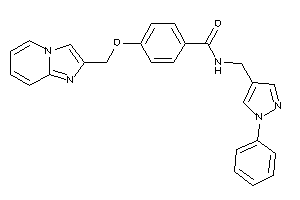 4-(imidazo[1,2-a]pyridin-2-ylmethoxy)-N-[(1-phenylpyrazol-4-yl)methyl]benzamide