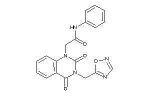 2-[2,4-diketo-3-(1,2,4-oxadiazol-5-ylmethyl)quinazolin-1-yl]-N-phenyl-acetamide