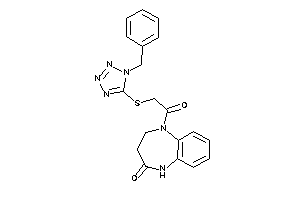 1-[2-[(1-benzyltetrazol-5-yl)thio]acetyl]-3,5-dihydro-2H-1,5-benzodiazepin-4-one